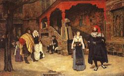 James Tissot Meeting of Faust and Marguerite France oil painting art